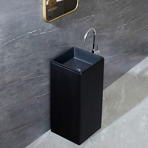 Ceramic Pedestal Wash Basin,BPB-773,size-16x16x34 Inch