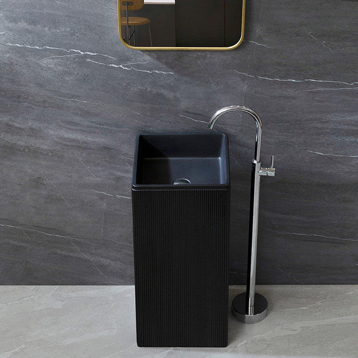 Ceramic Pedestal Wash Basin,BPB-773,size-16x16x34 Inch