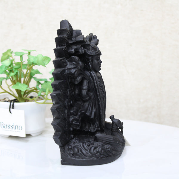 BASSINO Shree Nathji Idol in a stunning black color for home and office,table top decor item