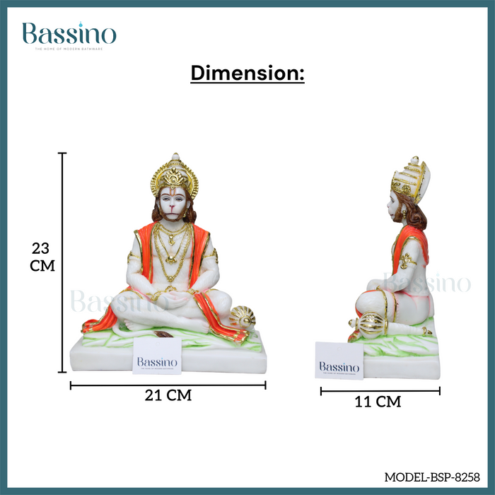Hanumanji statue for home and office,table top decor item,Hindu Religious Statue,