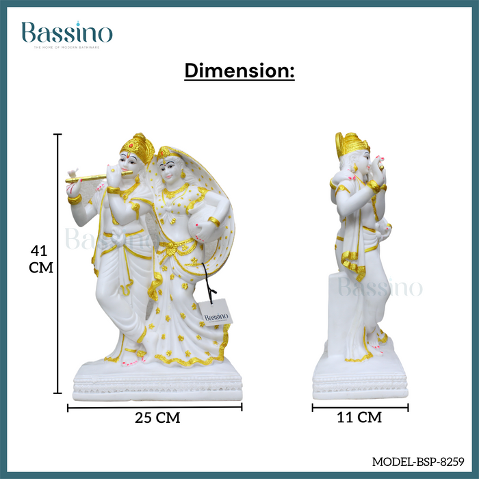 Radha Krishna idol/statue for home and office,table top decor item,Hindu Religious Statue,