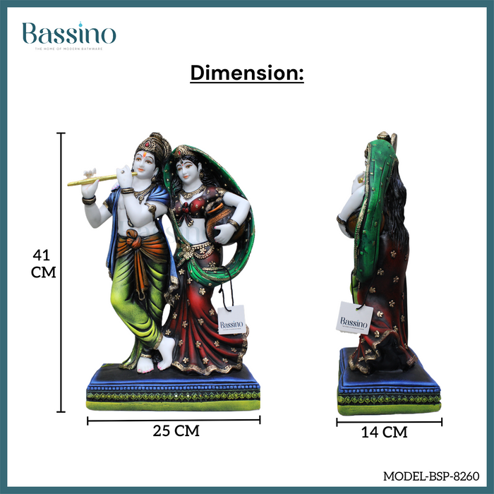 Radha Krishna idol/statue for home and office,table top decor item,Hindu Religious Statue,