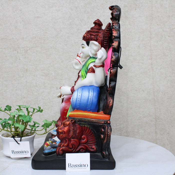 Lord Ganesha idol/statue for home and office,table top decor item,Lalbagh Ganesha,Hindu Religious Statue,