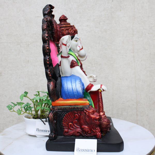 Lord Ganesha idol/statue for home and office,table top decor item,Lalbagh Ganesha,Hindu Religious Statue,
