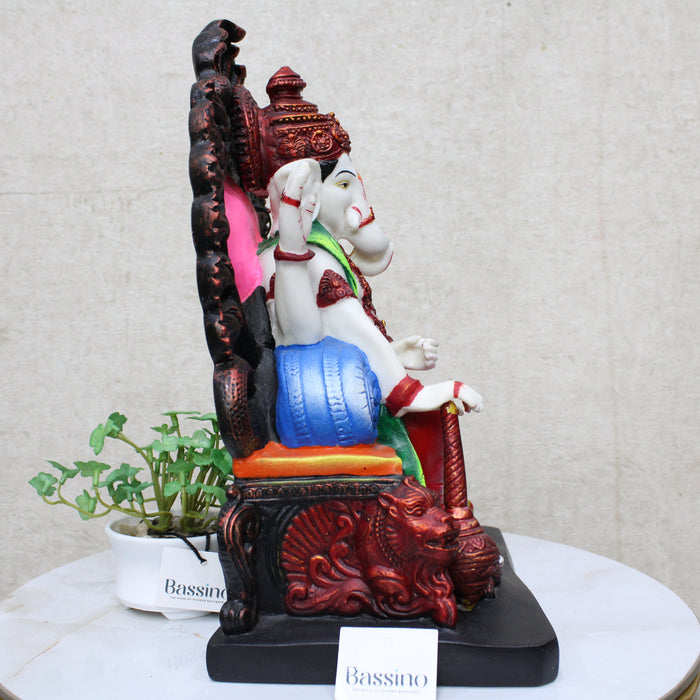 Lord Ganesha idol/statue for home and office,table top decor item,Lalbagh Ganesha,Hindu Religious Statue,