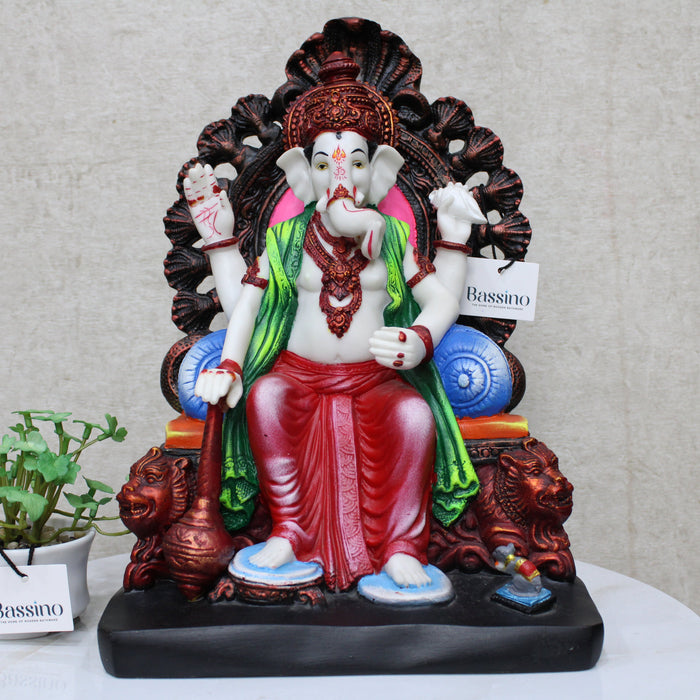 Lord Ganesha idol/statue for home and office,table top decor item,Lalbagh Ganesha,Hindu Religious Statue,