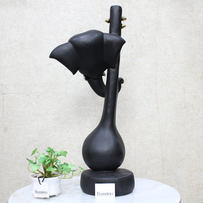 Lord Ganesh Mukh with Veena idol/statue for home and office,table top decor item,Hindu Religious Statue
