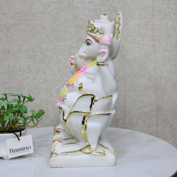 Lord Ganesha multicolor idol/statue for home and office,table top decor item,Hindu Religious Statue