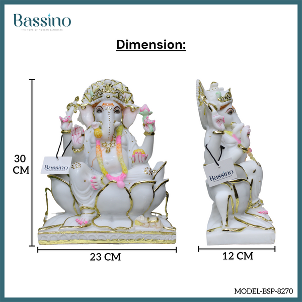 Lord Ganesha multicolor idol/statue for home and office,table top decor item,Hindu Religious Statue