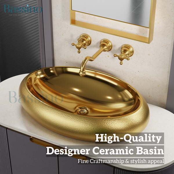 Premium Designer Table Top Wash Basin (24x16x6 In) BTT-1218