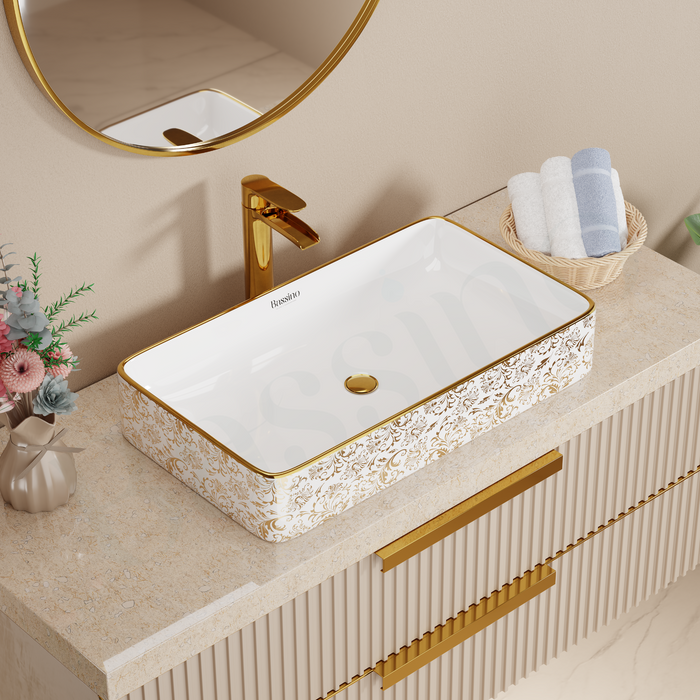 Premium Designer Table top/Counter top Wash Basin/Vessel sink (24x16x4 In)BTT-1214