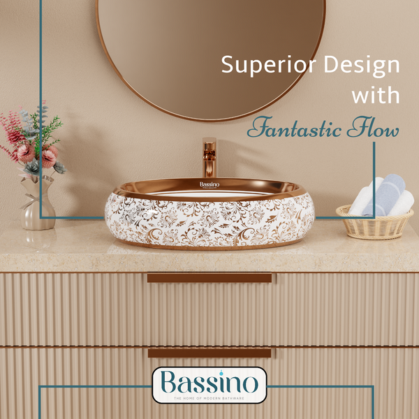 Premium Designer Table top Wash Basin (24x16x6 In) BTT-1225