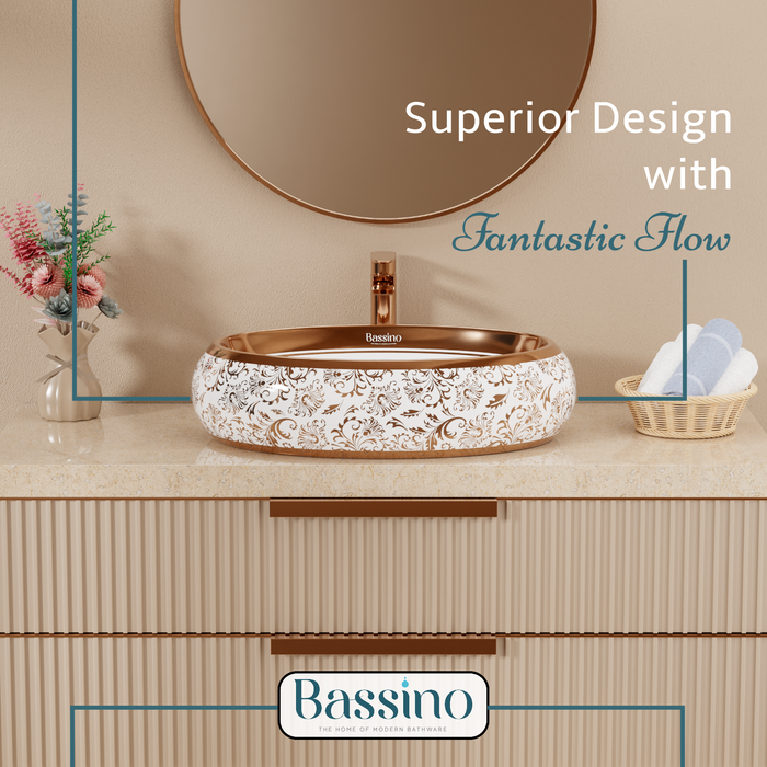 Premium Designer Table top/Counter top Wash Basin/Vessel sink (24x16x6 In)BTT-1225