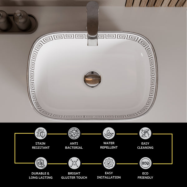 Premium Designer Table top/Counter top Wash Basin/Vessel sink (18x13x5.5 In) BTT-1404