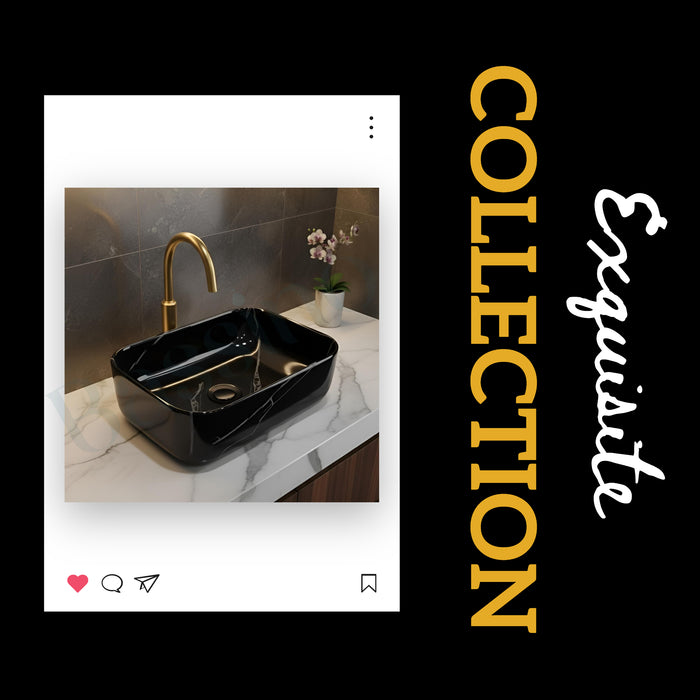 Premium Designer Table top/Counter top Wash Basin/Vessel sink (16x12x6 In) BTT-660-IN