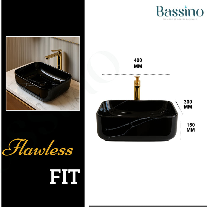 Premium Designer Table top/Counter top Wash Basin/Vessel sink (16x12x6 In) BTT-660-IN