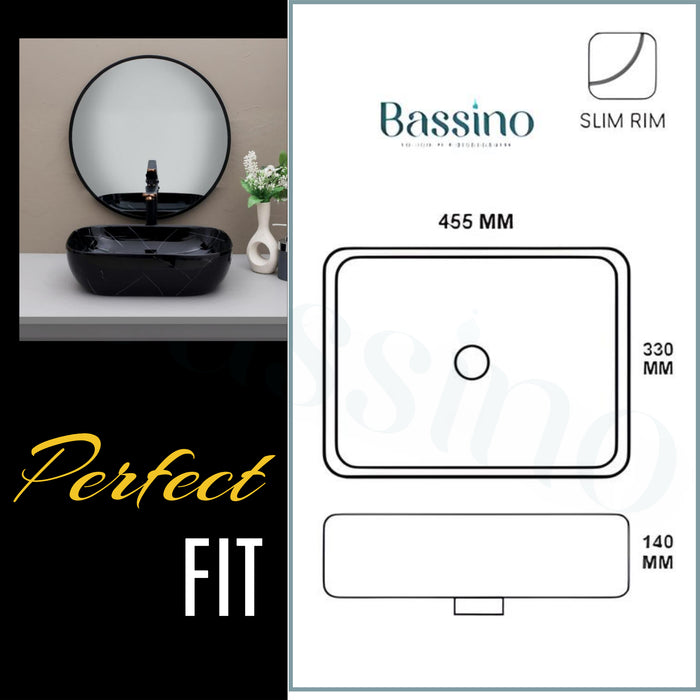 Designer Table Top Basin (18x13x6 In) BTT-842-IN