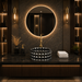 Bassino 12" Luxury Crystal Cut Glass Countertop Wash Basin