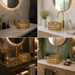 Bassino 12" Luxury Crystal Cut Glass Countertop Wash Basin 