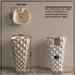 Bassino 15.7" Geometric Sculpted Pedestal Basin