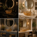 Bassino 16" Luxury Crystal Cut Glass Countertop Wash Basin 
