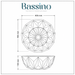 Bassino 16" Luxury Crystal Cut Glass Countertop Wash Basin 