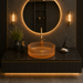 Bassino 16" Luxury Ribbed Glass Countertop Wash Basin 