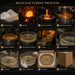 Bassino 16" Luxury Ribbed Glass Countertop Wash Basin
