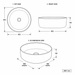 Bassino 16" Round Countertop Wash Basin – Black & White Luxury 