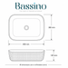 Bassino 16" x 12" Luxury Rectangular Countertop Wash Basin