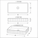 Bassino 24" Rectangular Countertop Wash Basin 