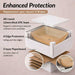 Bassino Beige Frosted Glass Countertop Wash Basin