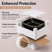 Bassino Black & Gold Rectangular Countertop Wash Basin