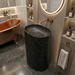 Bassino Black Marble Effect Pedestal Basin