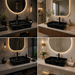 Bassino Black Marble Rectangular Countertop Wash Basin 