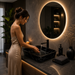 Bassino Black Marble Rectangular Countertop Wash Basin 