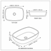 Bassino Blue Faceted Glass Countertop Wash Basin