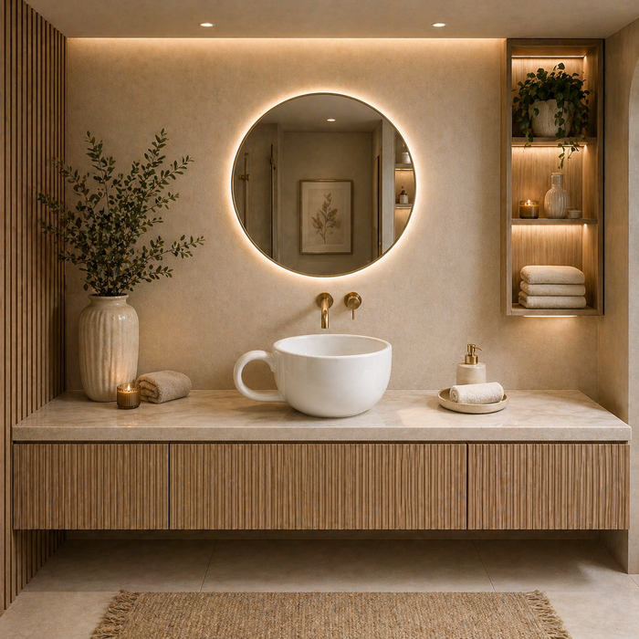 Bassino Cup-Shaped Countertop Wash Basin