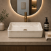 Bassino Fluted Matte Marble Table Top Wash Basin 