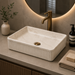 Bassino Fluted Matte Marble Table Top Wash Basin 