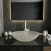 Bassino Frosted Glass Oval Countertop Wash Basin 