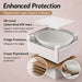 Bassino Frosted Glass Oval Countertop Wash Basin 