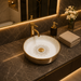 Bassino Gold Mandala Round Countertop Wash Basin