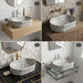 Bassino Grey Marble Textured Countertop Wash Basin