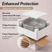 Bassino Grey Marble Textured Countertop Wash Basin