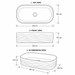 Bassino Grey Marble Textured Countertop Wash Basin 