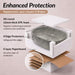 Bassino Grey Marble Textured Countertop Wash Basin 
