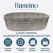Bassino Grey Marble Textured Countertop Wash Basin 