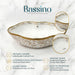 Bassino Luxury Floral Designer Countertop Wash Basin