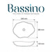 Bassino Luxury Floral Designer Countertop Wash Basin